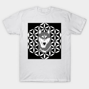 Husky flower of life T-Shirt